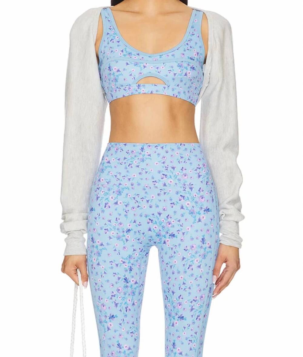 NEW BEACH RIOT women's moxie top in iris petal